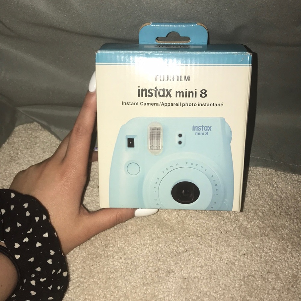 FUJIFILM instax mini 8 polaroid camera, teal